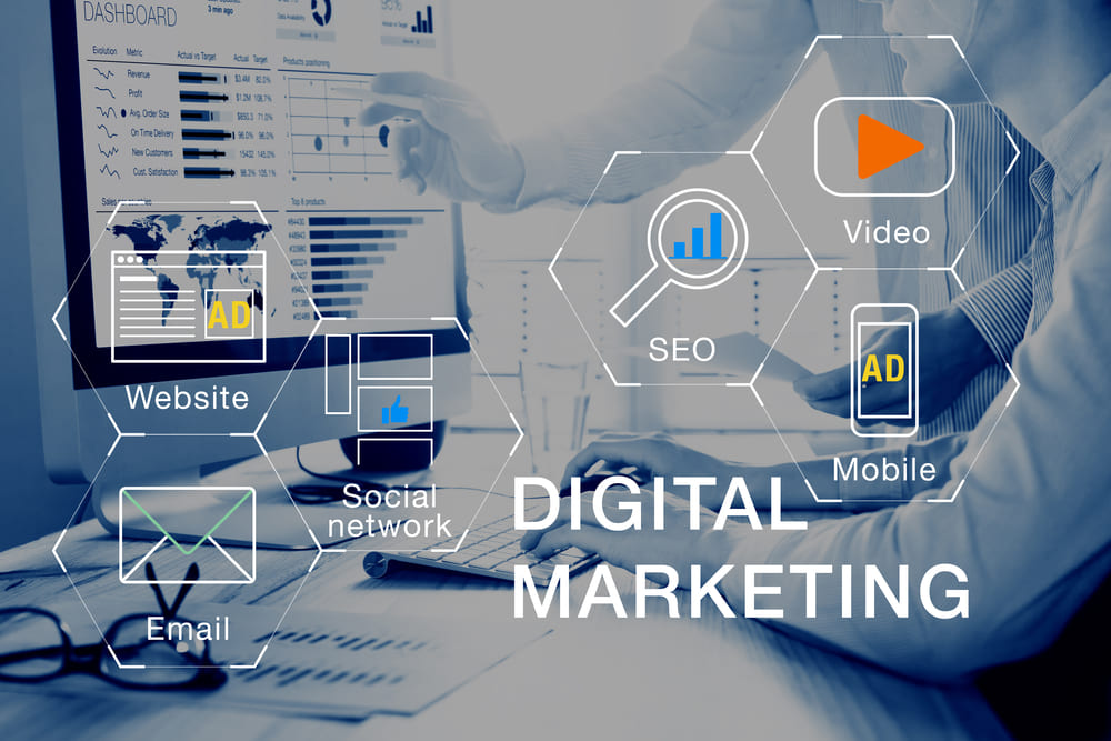 Digital marketing concept